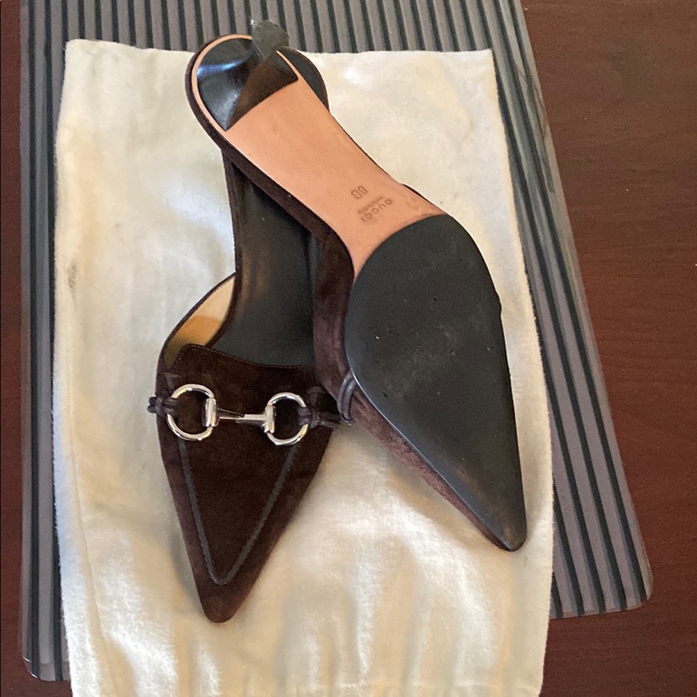 Gucci Brown and Black Heels